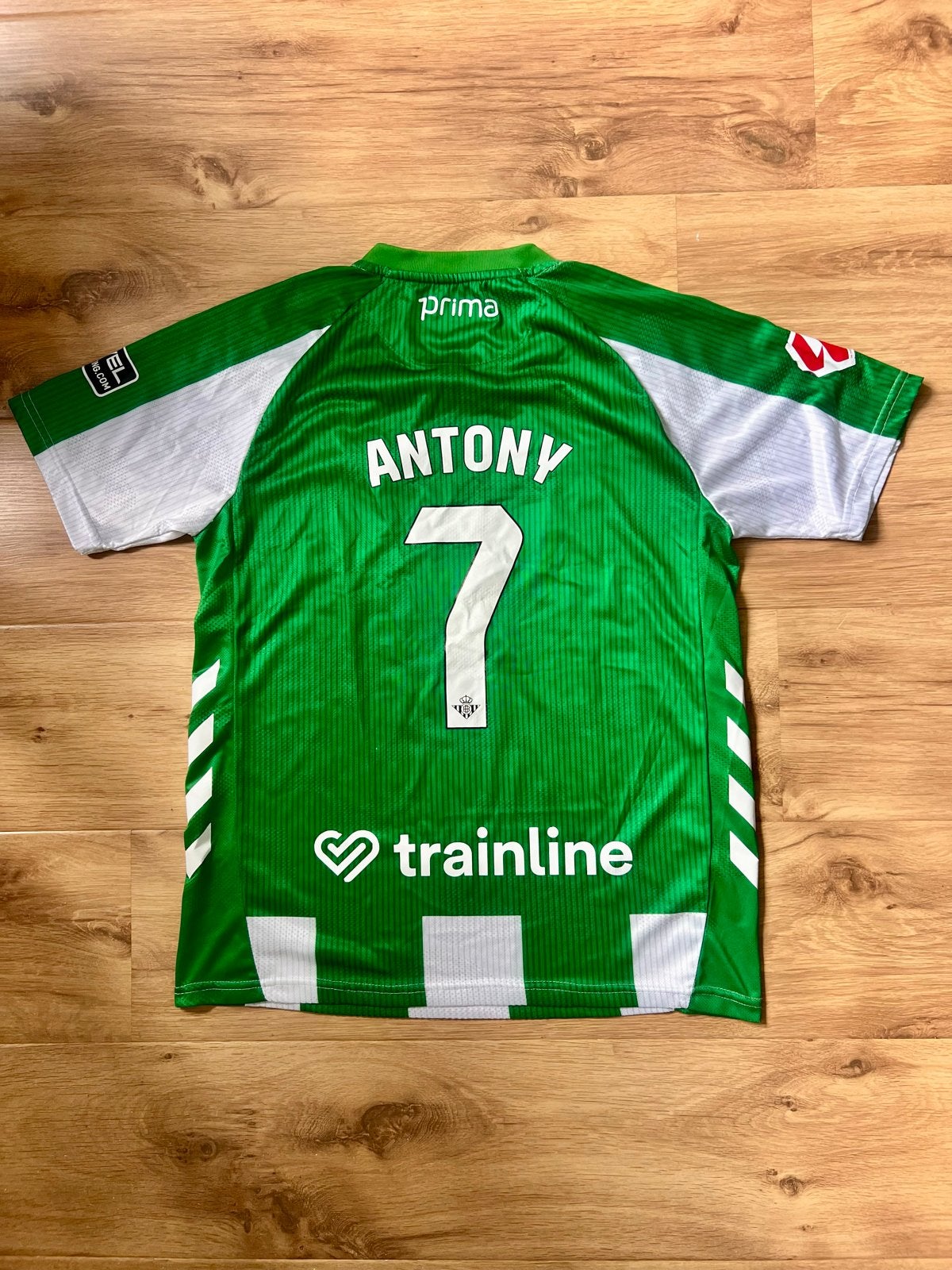 Real Betis thuisshirt Antony #7 - Maat S, Ophalen of Verzenden, Zo goed als nieuw, Voetbal, Groen