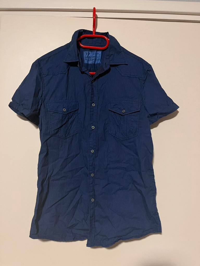 Blouse heren maat S clockhouse, Ophalen of Verzenden, Zo goed als nieuw, Blauw, Halswijdte 38 (S) of kleiner