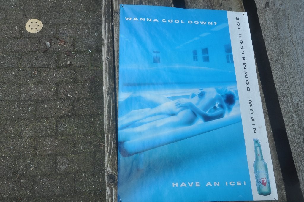 oude poster van Dommelsch ICE, Ophalen of Verzenden, Gebruikt, Overige typen, Dommelsch