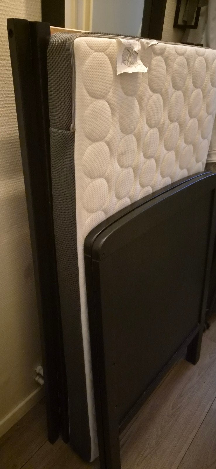 Prenatal Ledikant Skye Zwart 60x120 cm, IKEA Himlavalv matra, Gebruikt, Minder dan 140 cm, Minder dan 70 cm, Ophalen