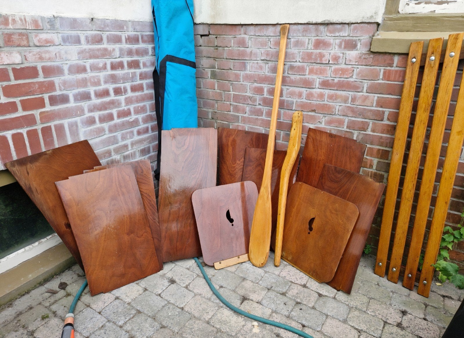Alle houten onderdelen voor zeilboot 16m2, Watersport en Boten, Ophalen, Gebruikt, Overige typen, Zeilboot