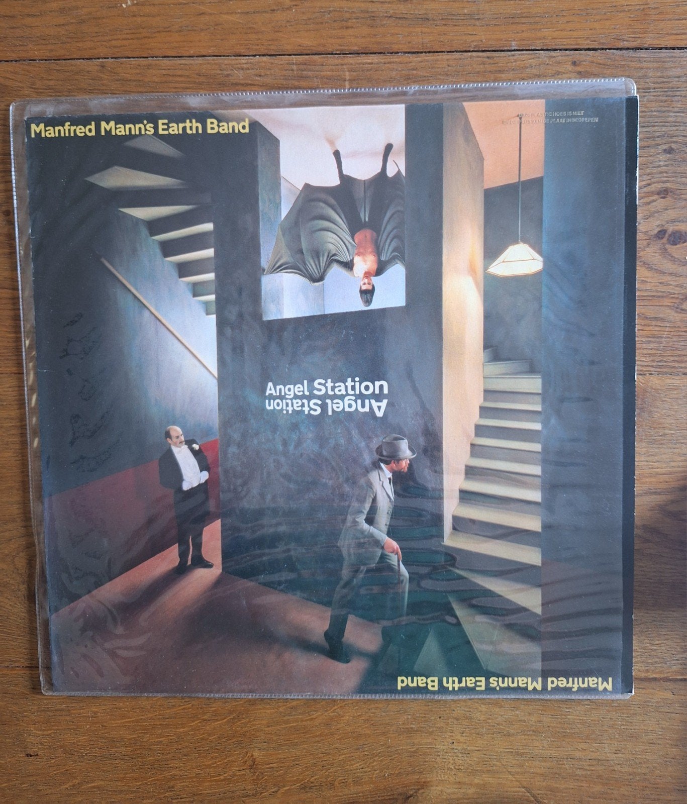 lp Manfred Mann's Earth Band, Angel Station, rock, Cd's en Dvd's, Vinyl | Rock, Ophalen of Verzenden, Gebruikt, 12 inch, Poprock