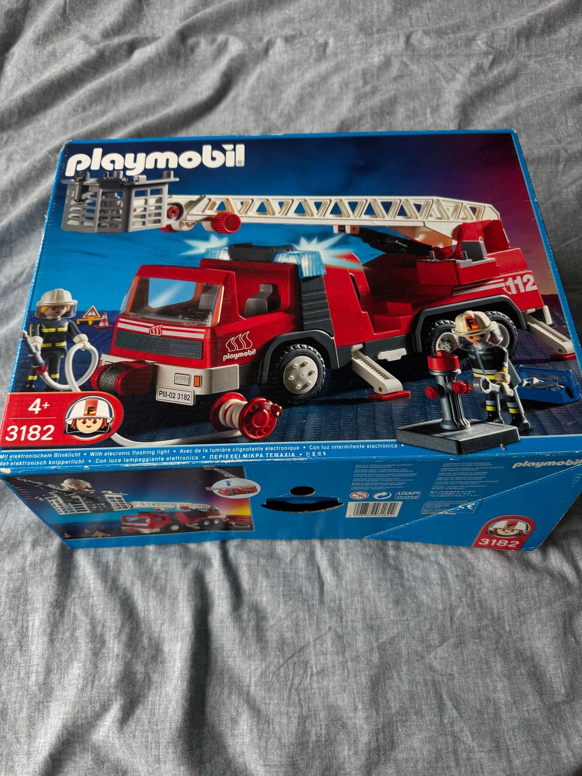 Playmobil Brandweerwagen en Brandweer set (3182 & 3179), Verzenden, Zo goed als nieuw