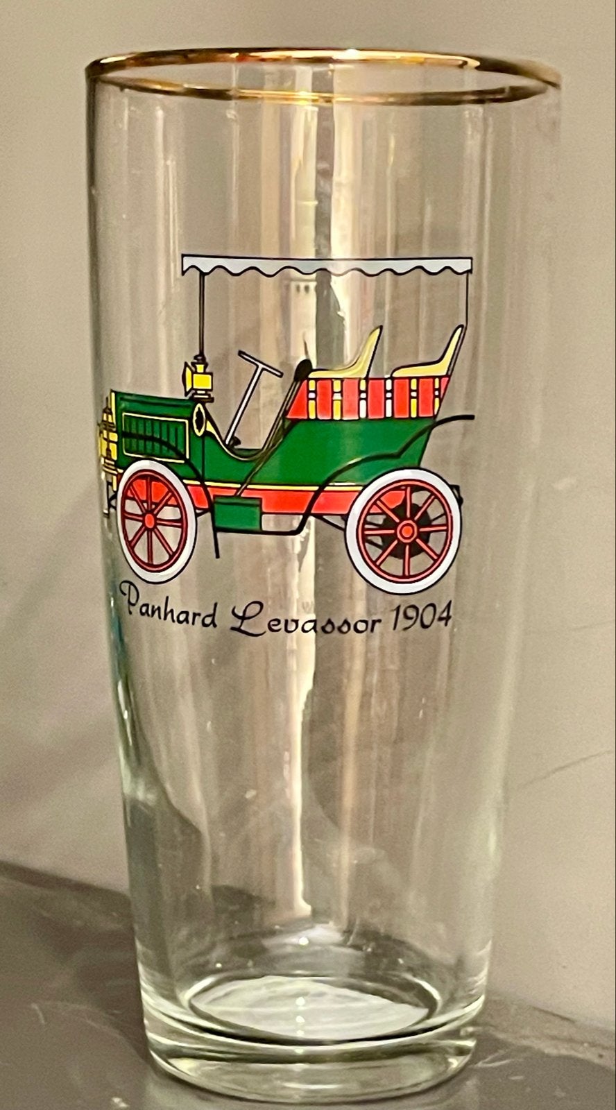 Vintage Panhard Levassor 1904 Glas - Auto Collectie, Antiek en Kunst, Ophalen of Verzenden