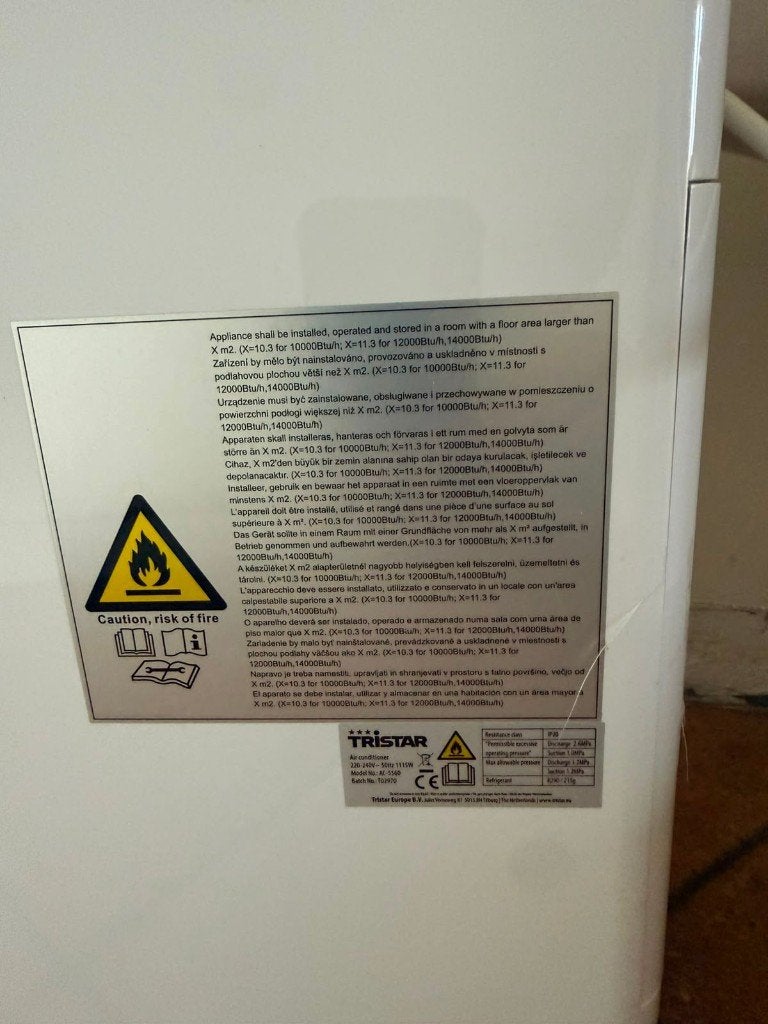Airco = Tristar AC-5560, Ophalen, Gebruikt, Verwarmen, 3 snelheden of meer