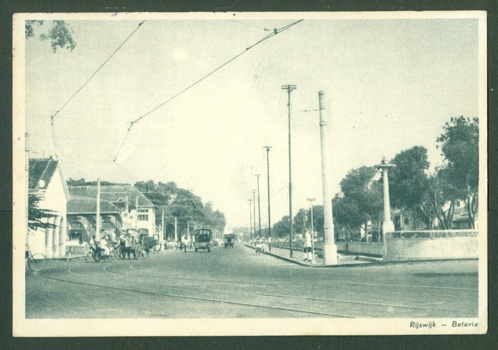 AK Nederlands Indie Batavia Rijswijk, Verzamelen, Ophalen of Verzenden, Voor 1920, Gelopen, Zuid-Holland