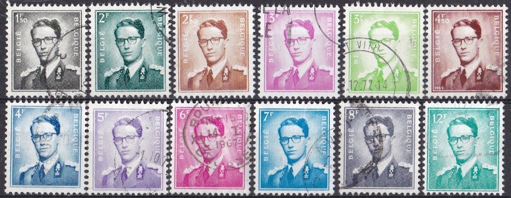 België - Z.M. Koning Boudewijn–Marchand–800 zegels–afgeweekt, Postzegels en Munten, Ophalen of Verzenden, Nederland