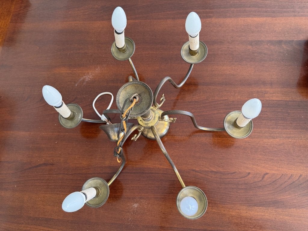 hanglamp, Huis en Inrichting, Lampen | Hanglampen, Gebruikt, Metaal, E14 (klein), Ophalen