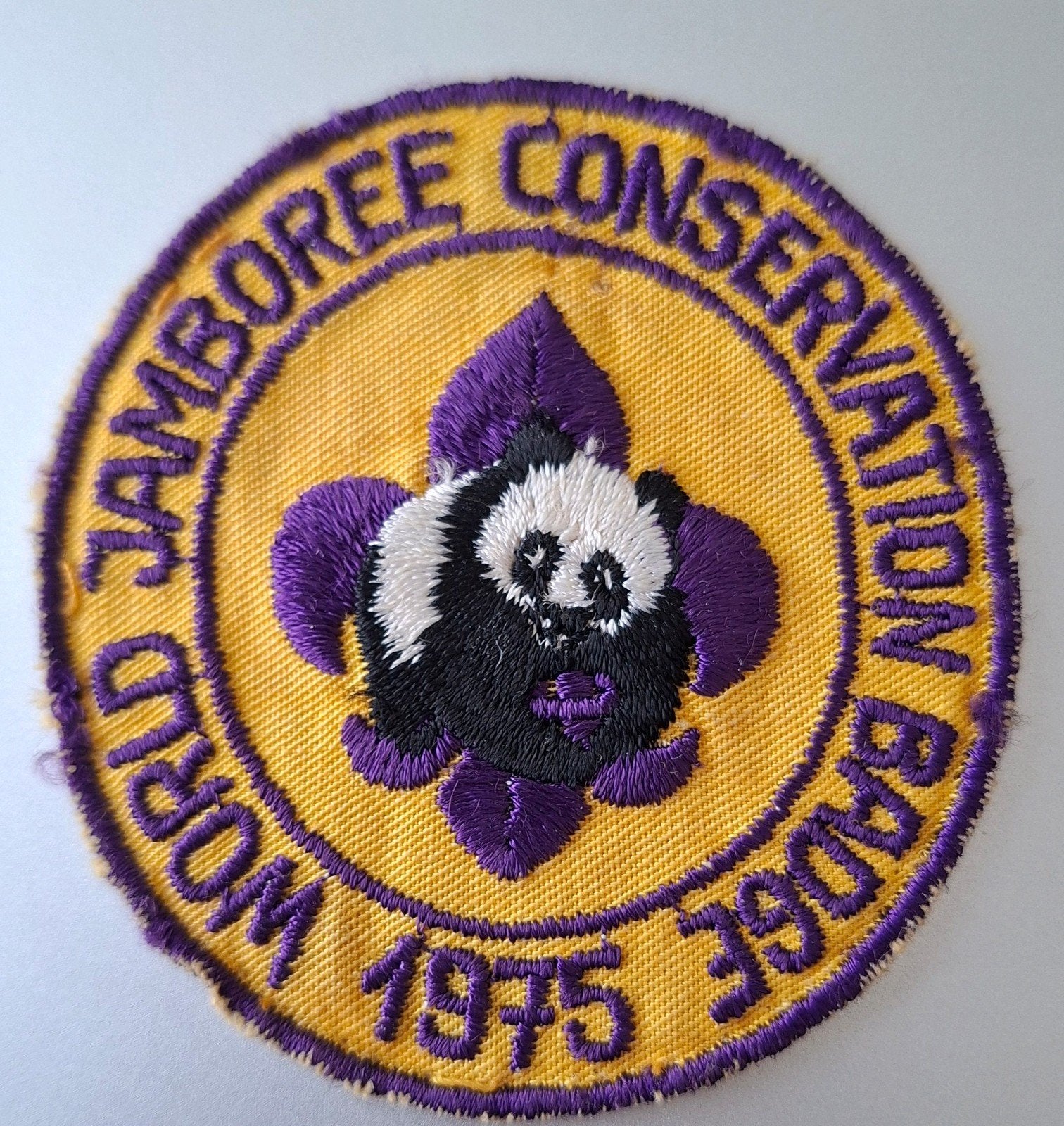 World Jamboree 1975 Conservation, Ophalen of Verzenden, Gebruikt, Embleem, Speld of Insigne