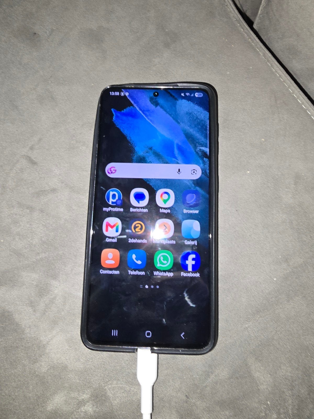 Samsung Galaxy S21 5G 128GB Zwart - Zo goed als nieuw, Telecommunicatie, Mobiele telefoons | Samsung, Zwart, Touchscreen, Ophalen of Verzenden