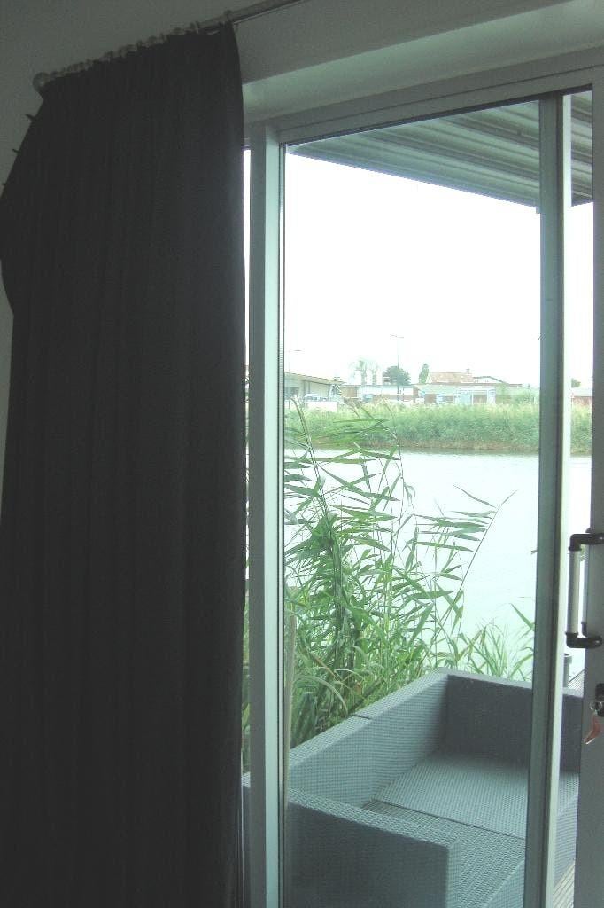 gordijnen/verduisterend/nieuw/antraciet/4,50 m/thermo, Ophalen of Verzenden, Nieuw, 200 cm of meer
