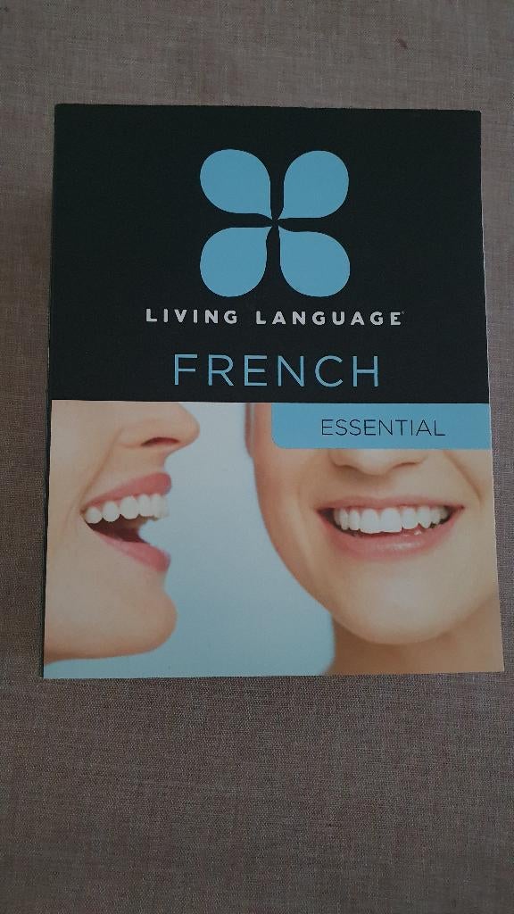Living Language French Essential complete cursus boeken/CDs, Living language, Niet van toepassing, Ophalen of Verzenden, Zo goed als nieuw