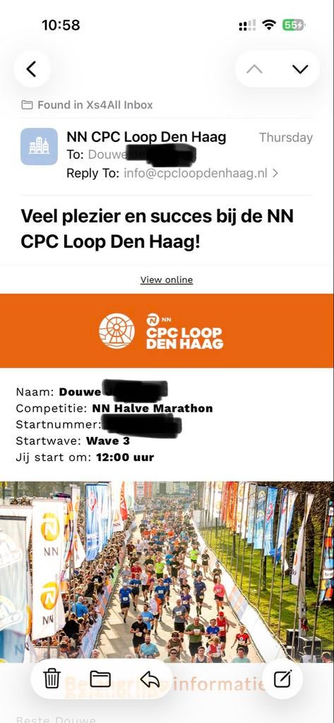 2x CPC HALVE MARATHON DEN HAAG, Tickets en Kaartjes, Twee personen, Maart