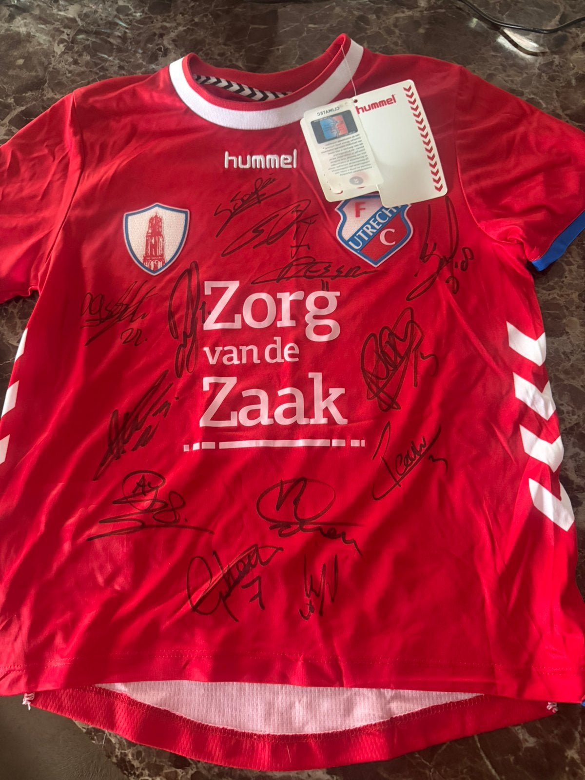 Fc utrecht shirt met handtekening maat 116, Maat XL, Ophalen of Verzenden, Zo goed als nieuw, Shirt