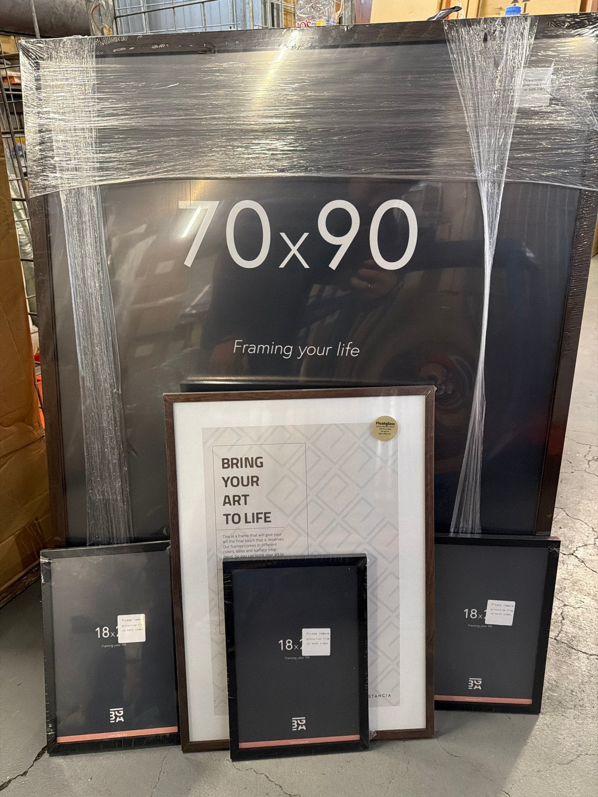 Diverse fotolijsten: 70x90, 35x50, 18x27 cm, Ophalen, Nieuw, Fotolijst, Met glas