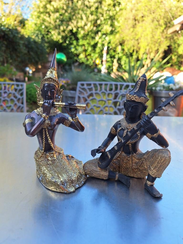Beeldjes Indonesië muziek.DALEN,DRENTHE, Ophalen of Verzenden, Zo goed als nieuw, Religie