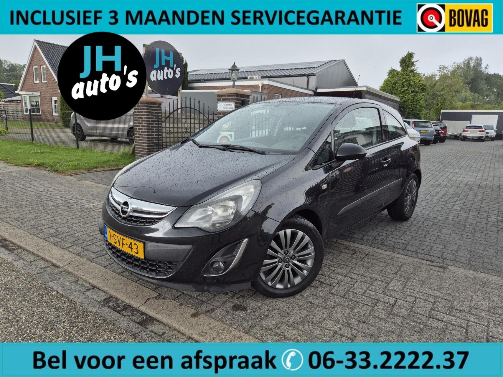 Opel Corsa 1.4-16V Design Edition TREKHAAK | OH-BEURT+NW-APK, Voorwielaandrijving, 101 pk, Met garantie (alle), Zwart