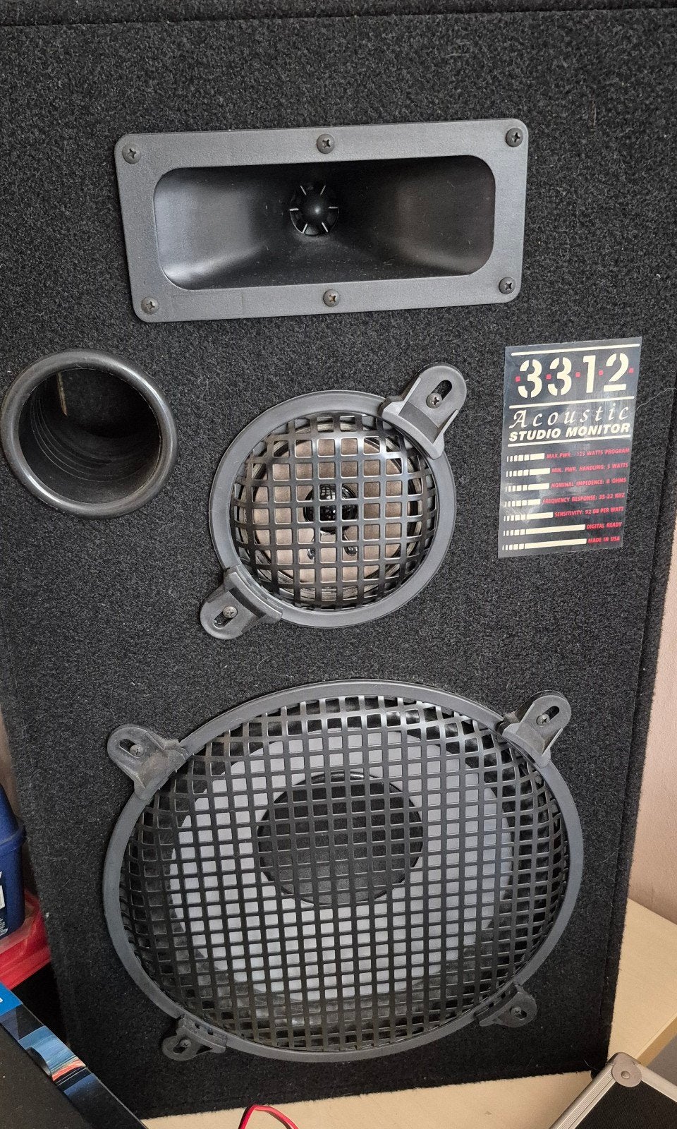 Acoustic Studio Monitor 3312 - Krachtige Studiomonitors (set, Audio, Tv en Foto, Studiomonitor, Gebruikt, Basreflex, Ophalen