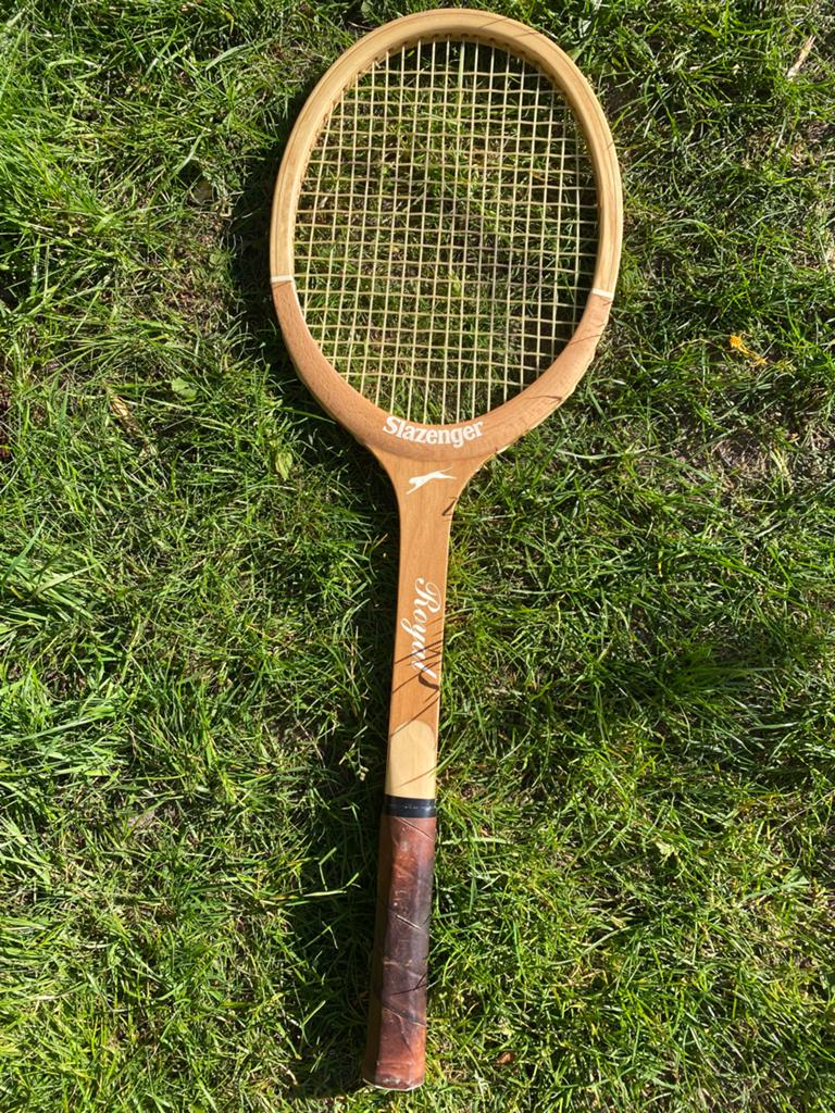 Vintage Slazenger Royal Tennisracket - Houten Racket, Sport en Fitness, Tennis, Ophalen of Verzenden, Gebruikt, Racket, Overige merken