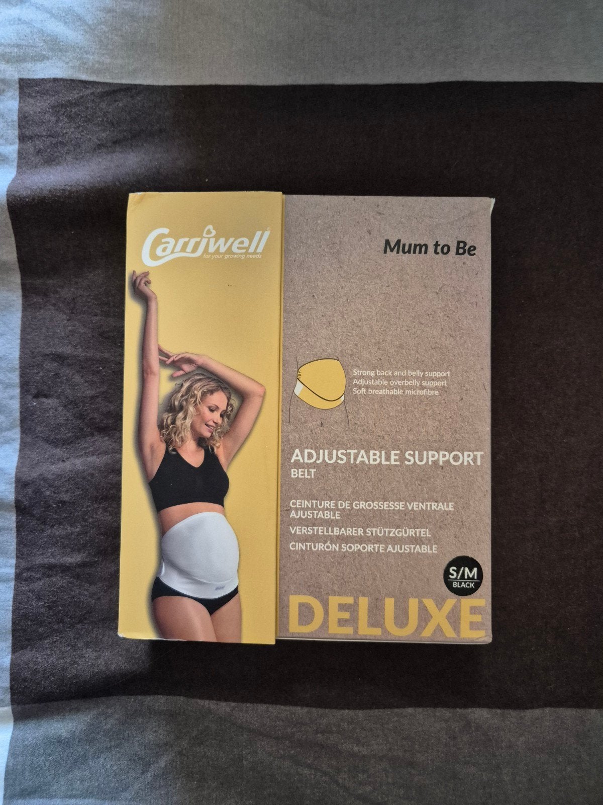 Verstelbare Buikband Zwart S/M Carriwel Deluxe, Overige typen, Zwart, Nieuw, Ophalen of Verzenden