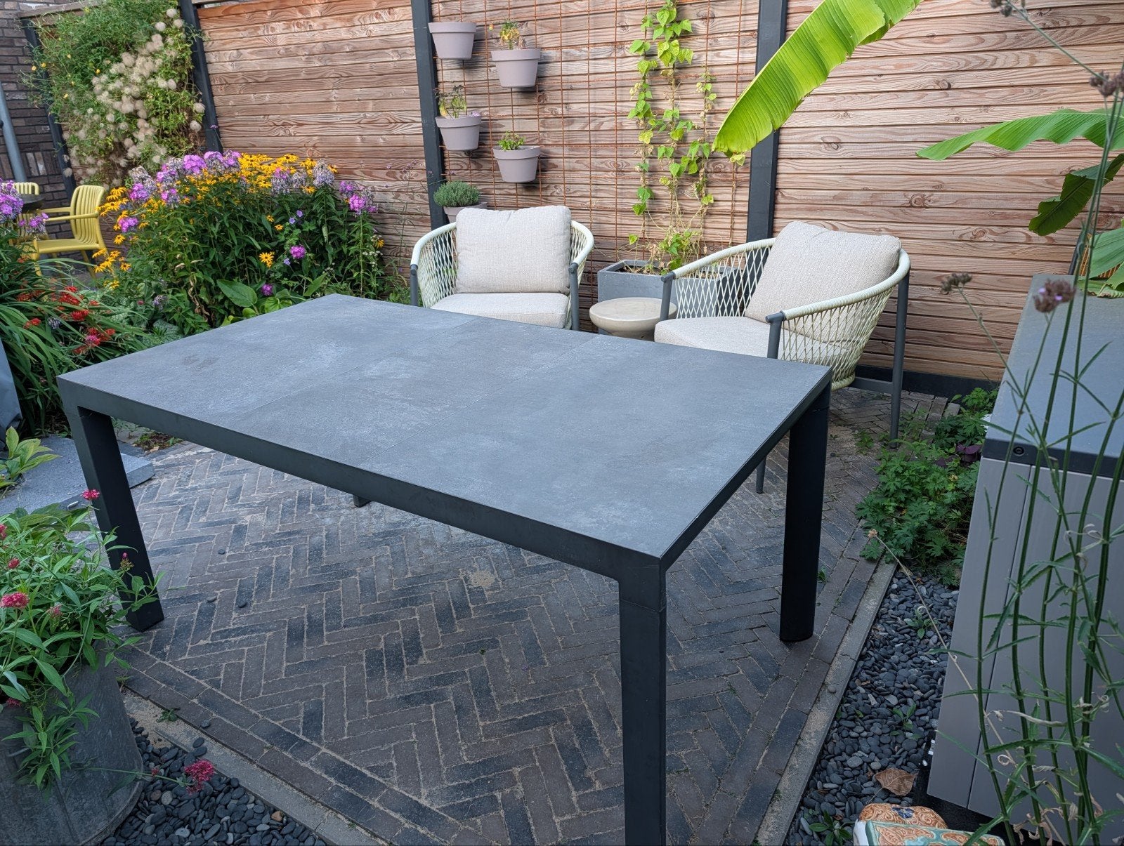Sol tuintafel 160x90 Royal seasons, Ophalen, Gebruikt, Rechthoekig, Aluminium