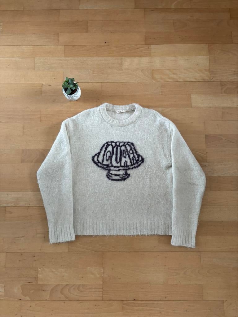 OLAF Sweater Jelly Print Crème M, Ophalen of Verzenden, Beige