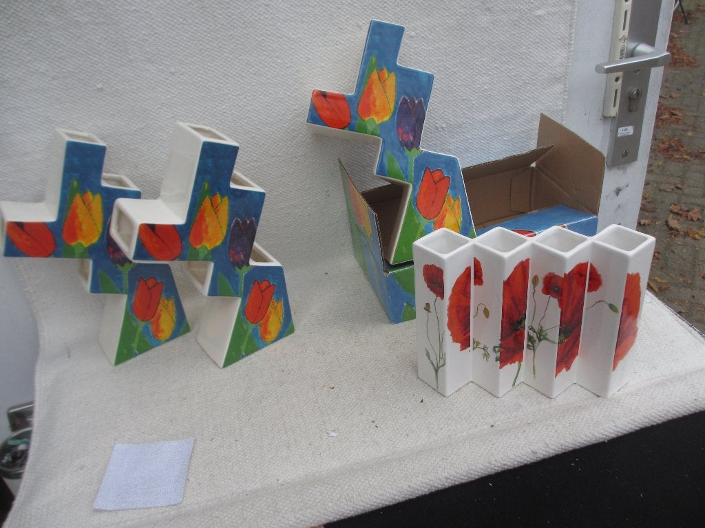 4 stuks design tulpenvazen Schoonhoven / Royal Goedewaagen, Ophalen of Verzenden