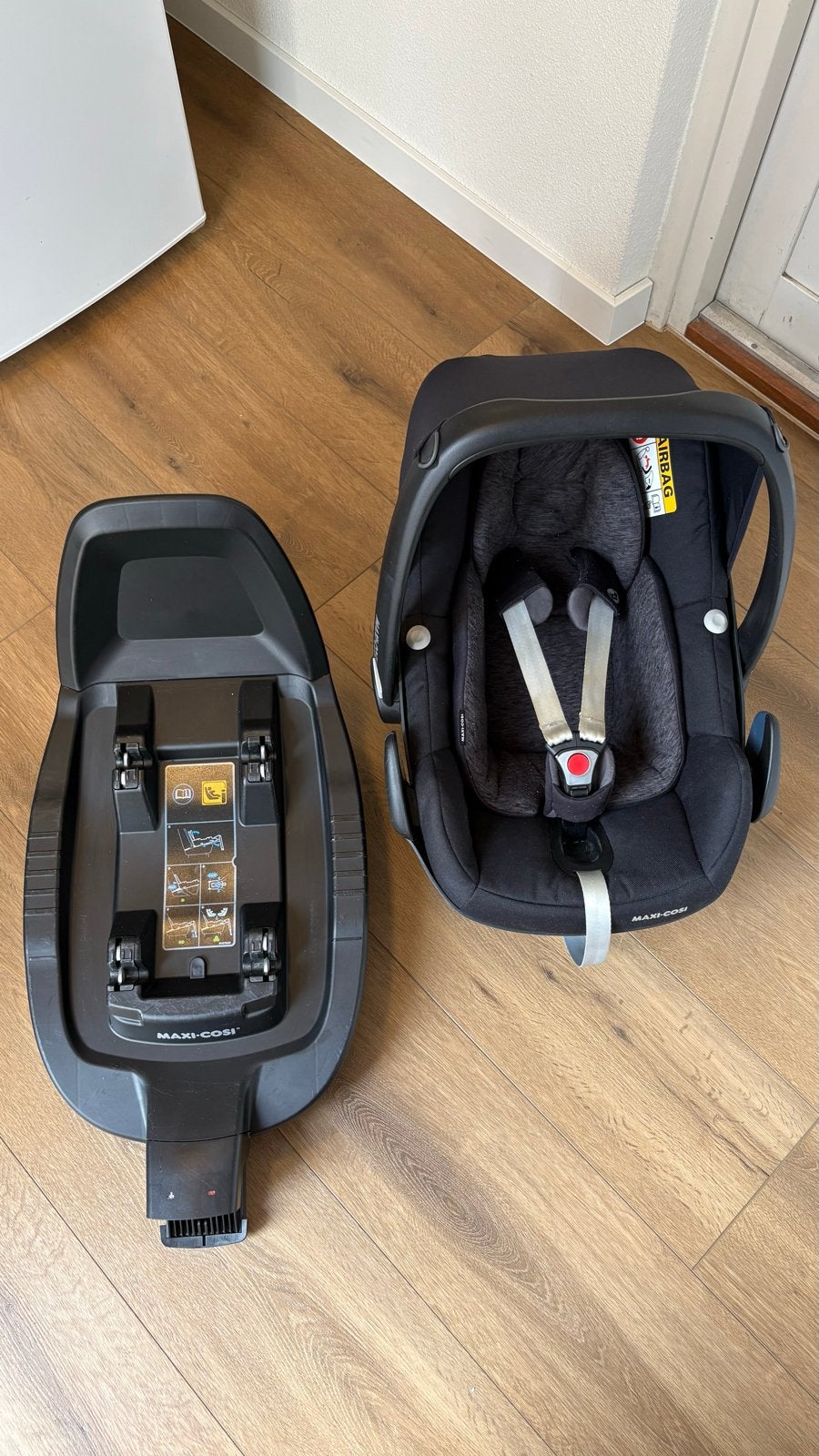 Maxi-Cosi Pebble Pro + FamilyFix3, Kinderen en Baby's, Ophalen, Zijbescherming, Zo goed als nieuw, Isofix