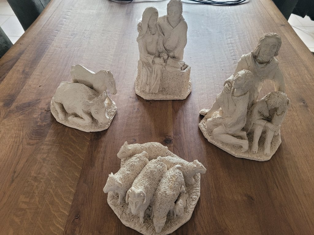 Unieke handgemaakte kerststal, Diversen, Ophalen of Verzenden, Gebruikt