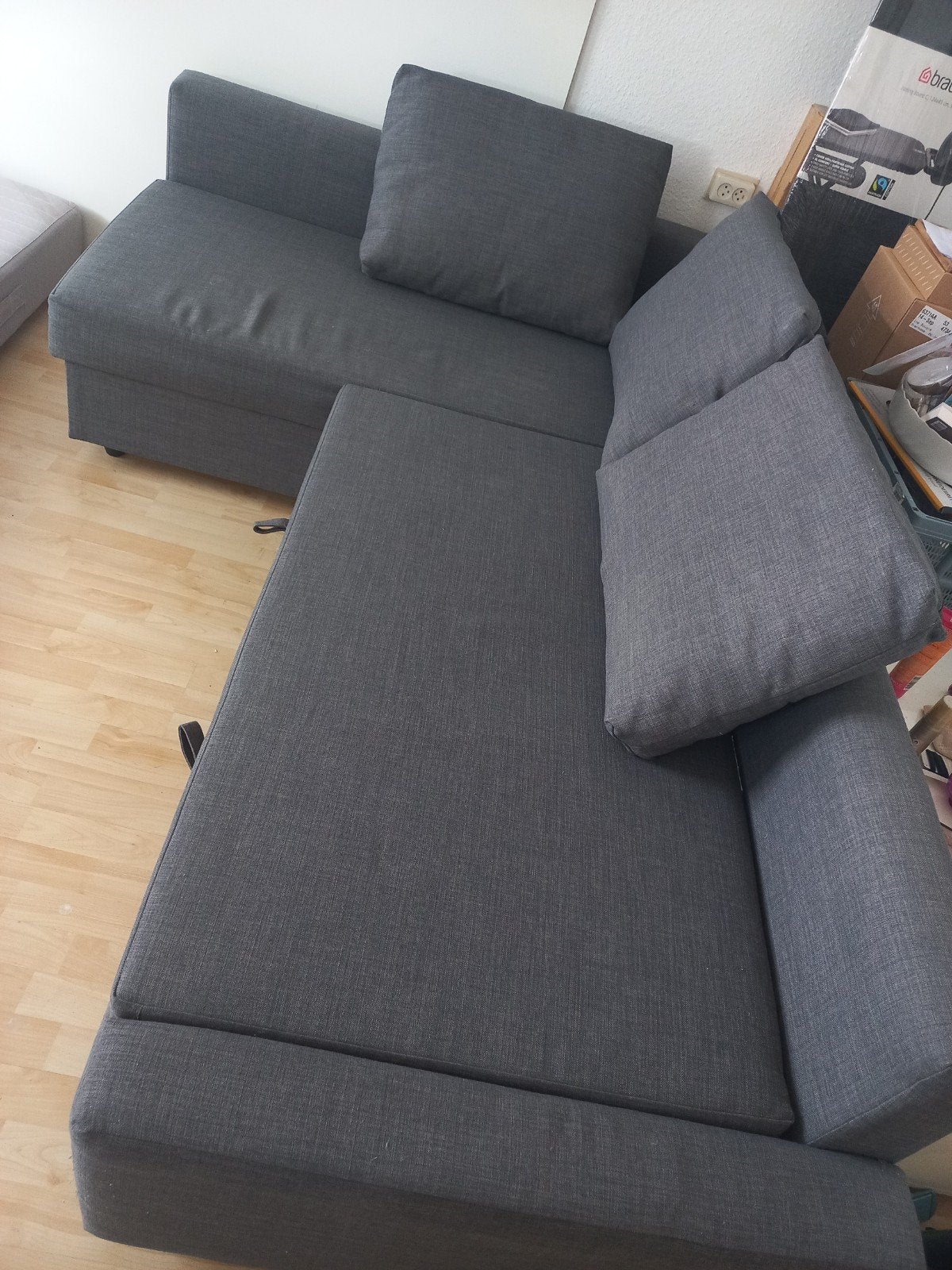 Te koop Slaaphoekbank Friheten., Huis en Inrichting, Ophalen, Zo goed als nieuw, Overige maten, Hoekbank
