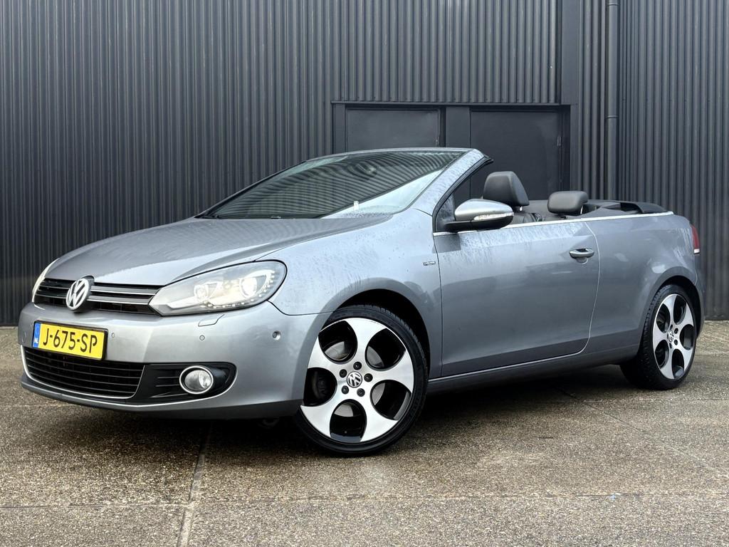 Volkswagen Golf Cabriolet 2.0 TDI DSG | LED | STOELVERW. | L, Euro 5, Stof, Gebruikt, Zwart