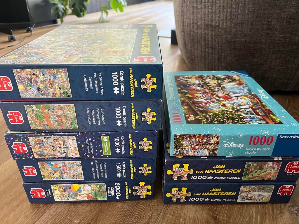 Jan van haasteren puzzels, Ophalen, 500 t/m 1500 stukjes, Zo goed als nieuw, Legpuzzel