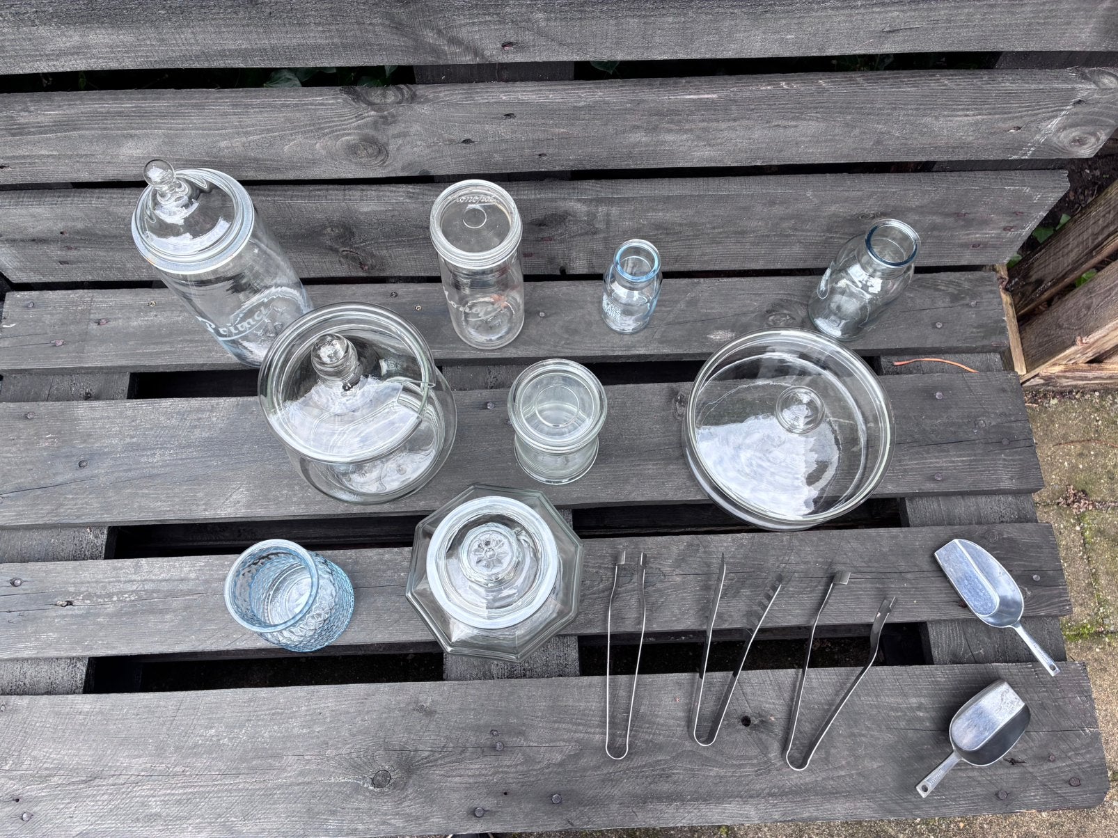Snoeptafel benodigdheden tuinfeest, Ophalen, Gebruikt, Versiering, Geboorte of Huwelijk