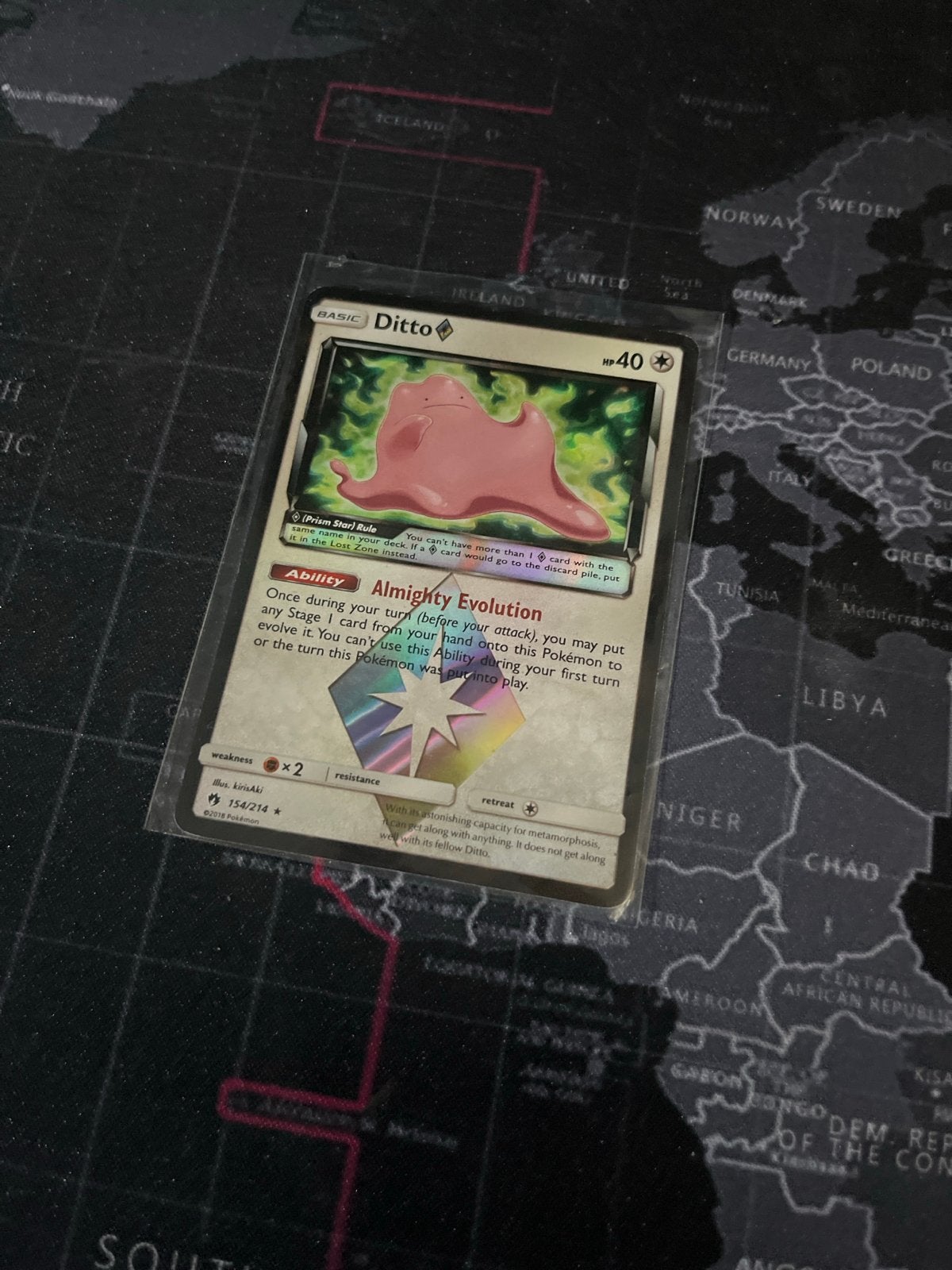 Pokémon Kaart: Ditto Zo goed als nieuw, Ophalen of Verzenden, Zo goed als nieuw, Losse kaart