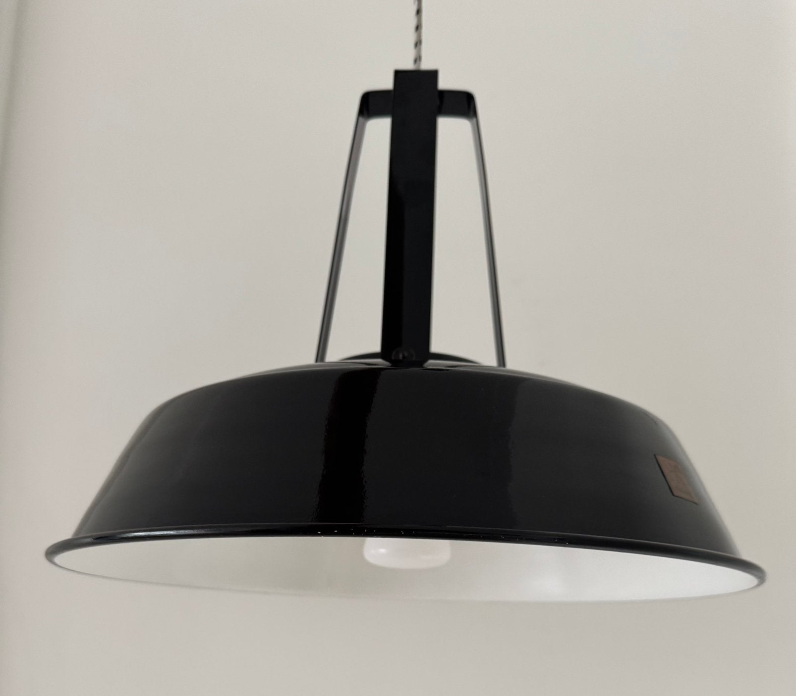 HK Living workshop industriële hanglamp zwart, Huis en Inrichting, Ophalen, Zo goed als nieuw, Metaal, E27 (groot)