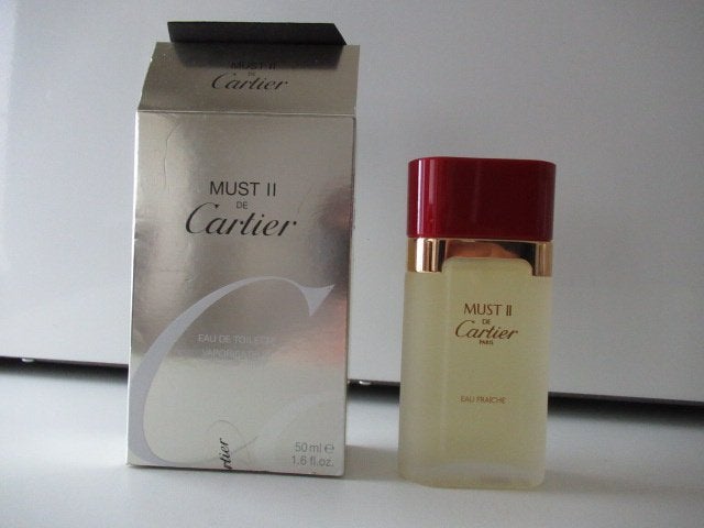 Cartier must II eau de toilette  Vintage  50ML, Ophalen, Gebruikt