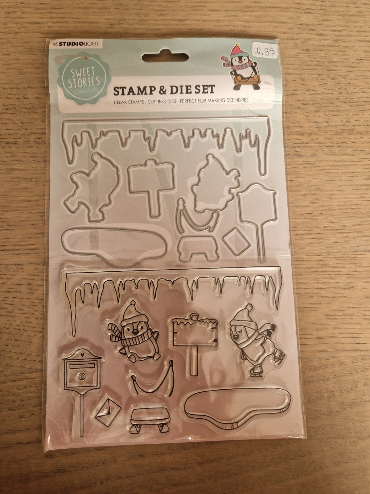Studio Light Sweet Stories Stempel & Snijmal Set Pinguïns, Ophalen of Verzenden, Nieuw