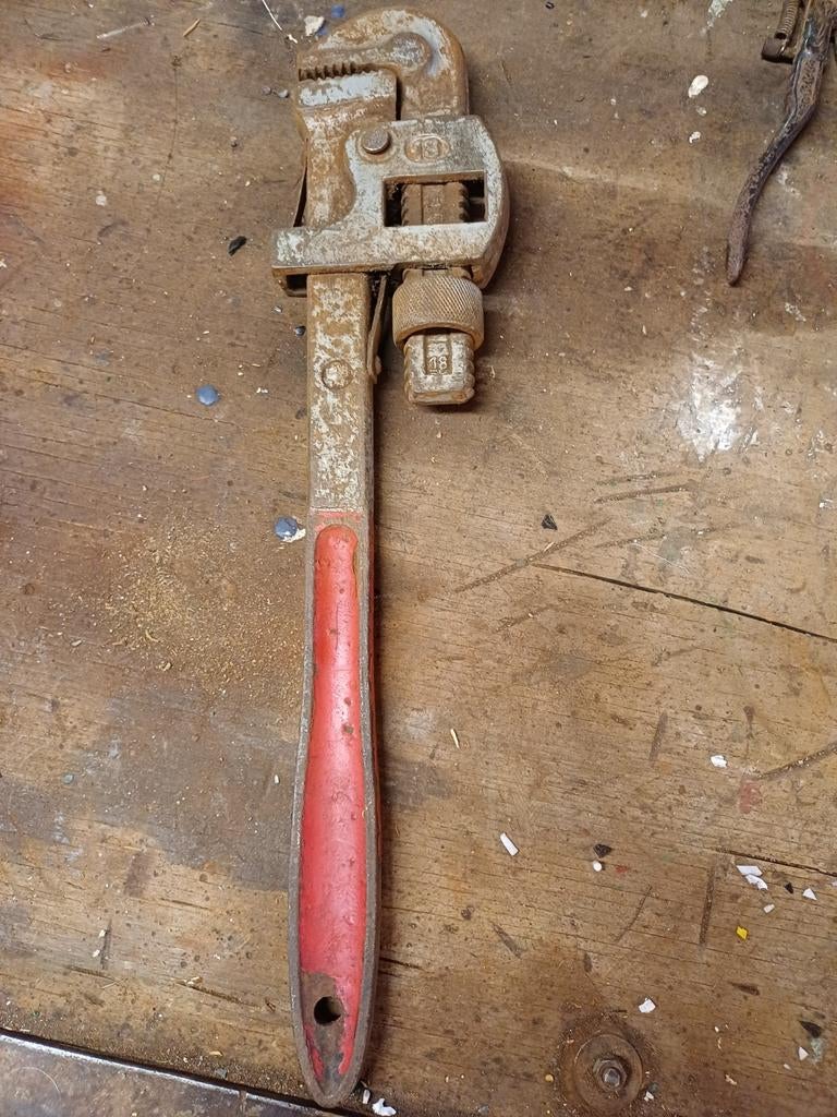 Vintage pijpsleutel - Drop Forged Steel, Ophalen of Verzenden, Gebruikt