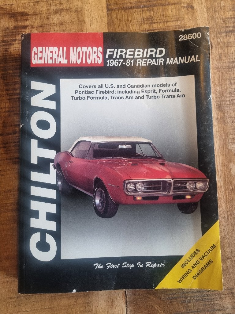 Chilton Repair Manual Firebird 1967 - 1981 Trans Am, Auto diversen, Handleidingen en Instructieboekjes, Ophalen of Verzenden