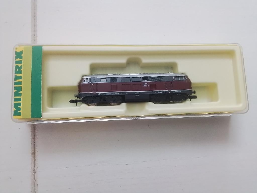 Minitrix Spur N Diesellok BR 217 003-3, Verzenden, Trix, Zo goed als nieuw, Analoog