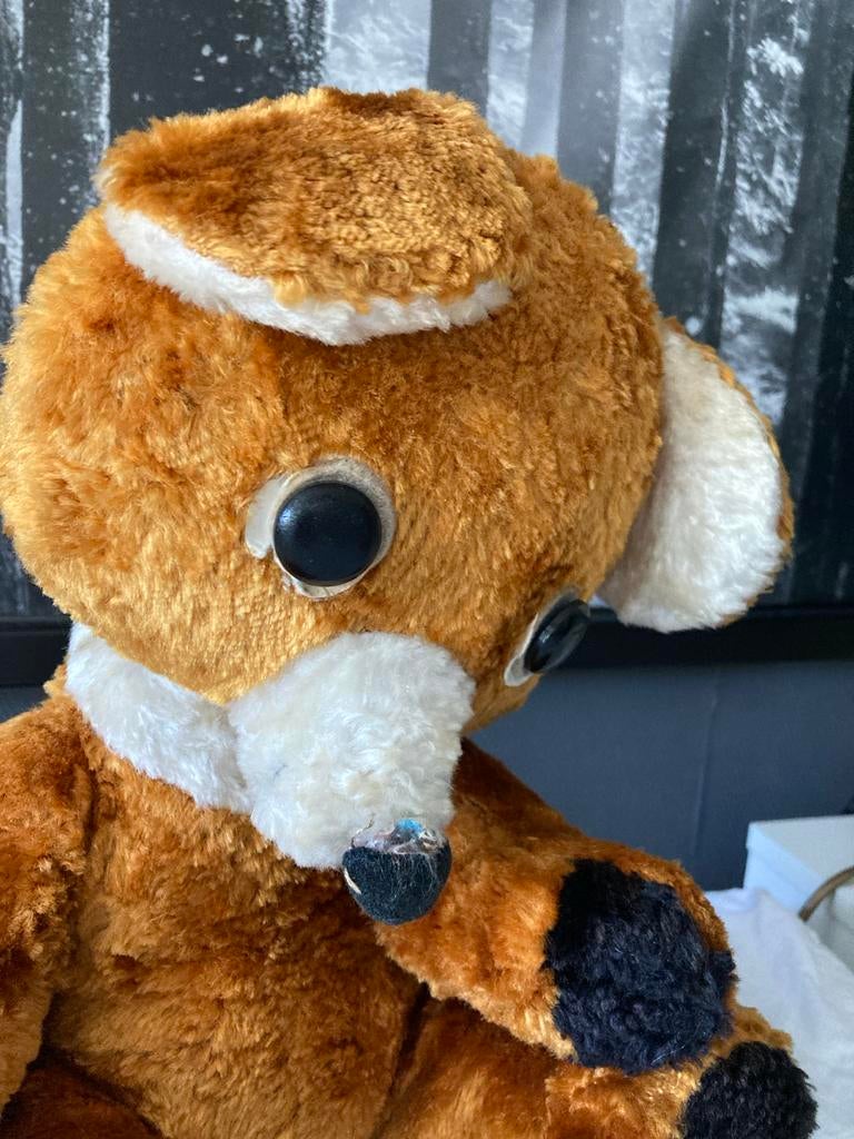 Vintage Knuffel beer oorspronkelijk uit Tjechie, origineel, Ophalen, Gebruikt, Overige merken, Overige karakters