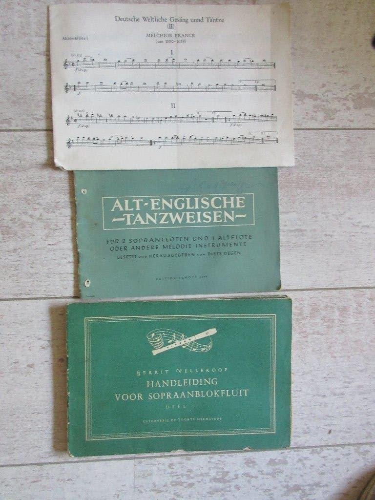 Lesboekjes blokfluit, Gebruikt, Klassiek, Les of Cursus, Ophalen of Verzenden