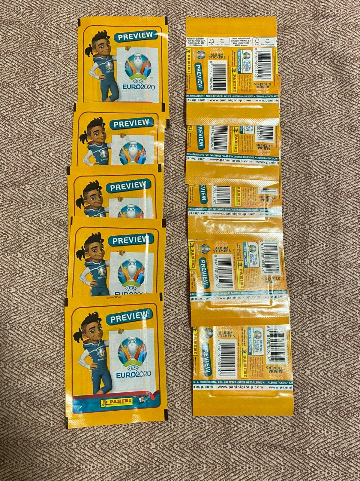 10 Preview EURO 2020 Panini zakjes, Verzamelen, Sportartikelen en Voetbal, Ophalen of Verzenden, Nieuw, Buitenlandse clubs, Poster, Plaatje of Sticker