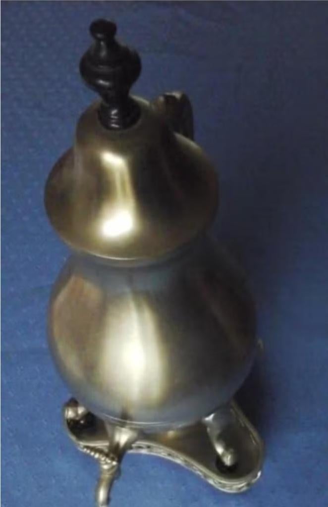 Groninger kraantjes kan voor koffie incl onderstel + brander, Antiek en Kunst, Antiek | Tin, Ophalen
