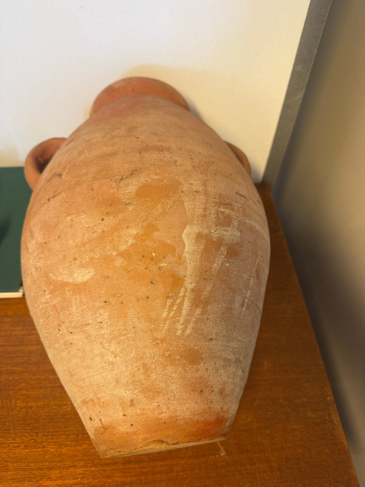 Antieke Terracotta Amfora Vaas met Handvatten, Ophalen