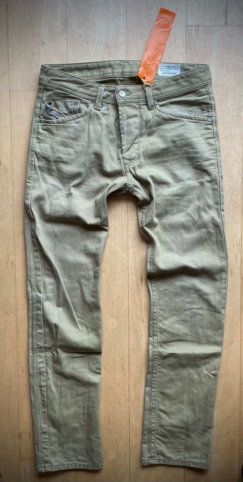 Diesel Darron Regular Slim Tapered jeans grijs beige W30 L32, Ophalen of Verzenden, Overige kleuren, W32 (confectie 46) of kleiner