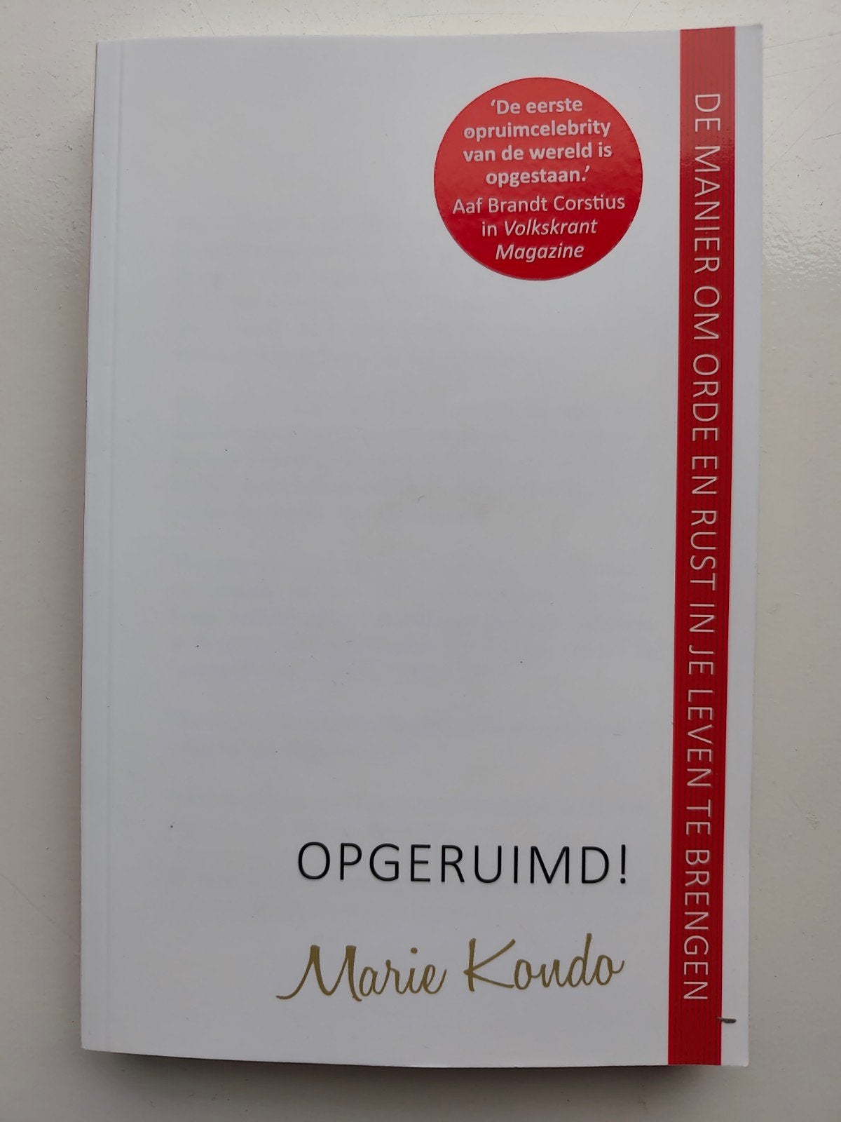 Opgeruimd! Marie Kondo - De KonMari-methode, Boeken, Ophalen of Verzenden, Gelezen, Marie Kondo, Nederland