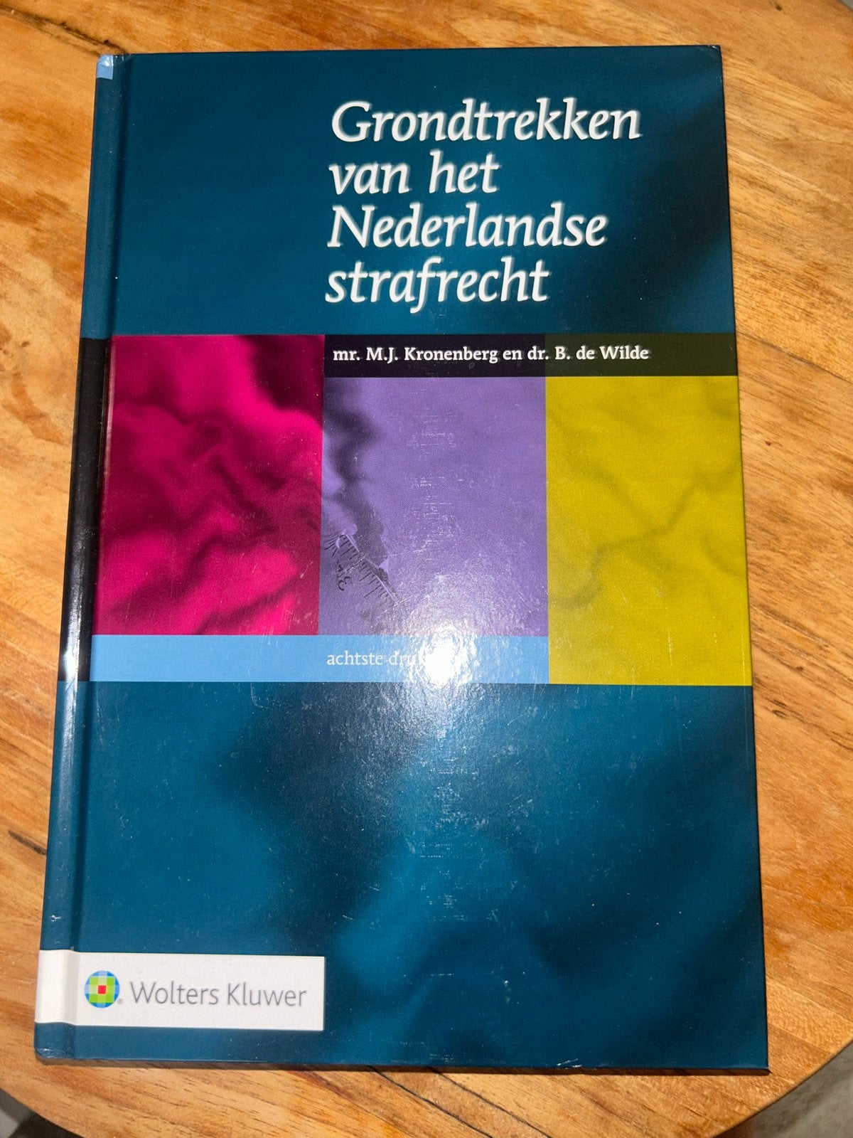 Grondtrekken van het Nederlandse strafrecht (2020), Boeken, Studieboeken en Cursussen, Ophalen of Verzenden, Gamma, Zo goed als nieuw