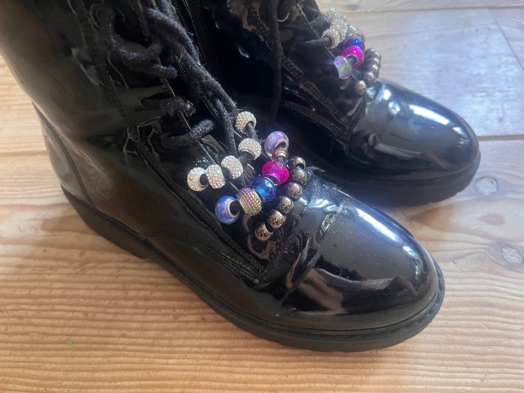 Steve Madden laklaarsjes – maat US 5 / EU 35, Zwart, Lage of Enkellaarzen, Steve Madden, Ophalen of Verzenden