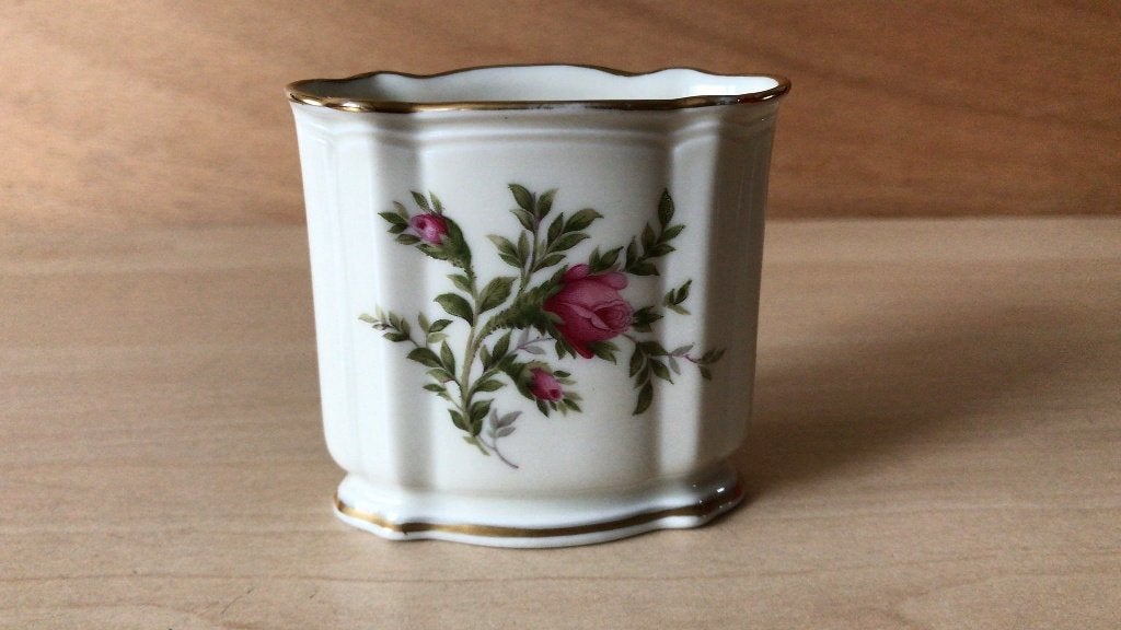 Oud klein Lepelvaasje / Sigarethouder Rosentahl 6 cm, Antiek en Kunst, Ophalen of Verzenden
